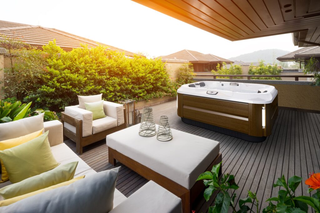 jacuzzi j315 hot tub at aqua paradise san diego & oc orange county