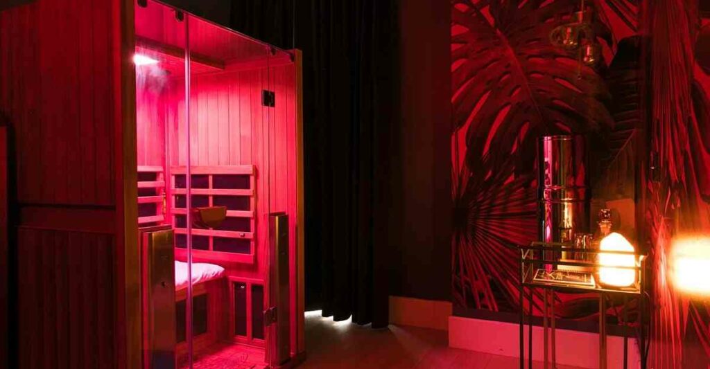 jacuzzi sanctuary infrared sauna red room - detox your body